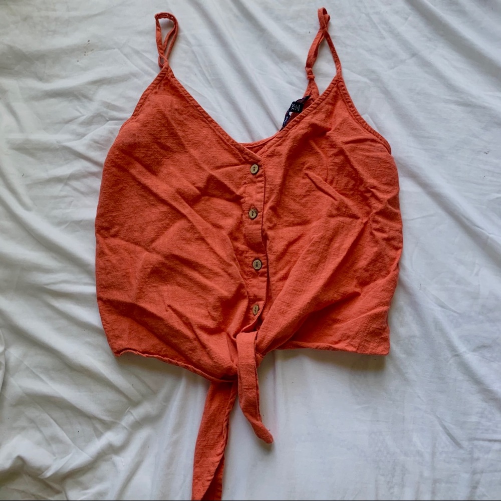 Orange Crop Tie Shirt